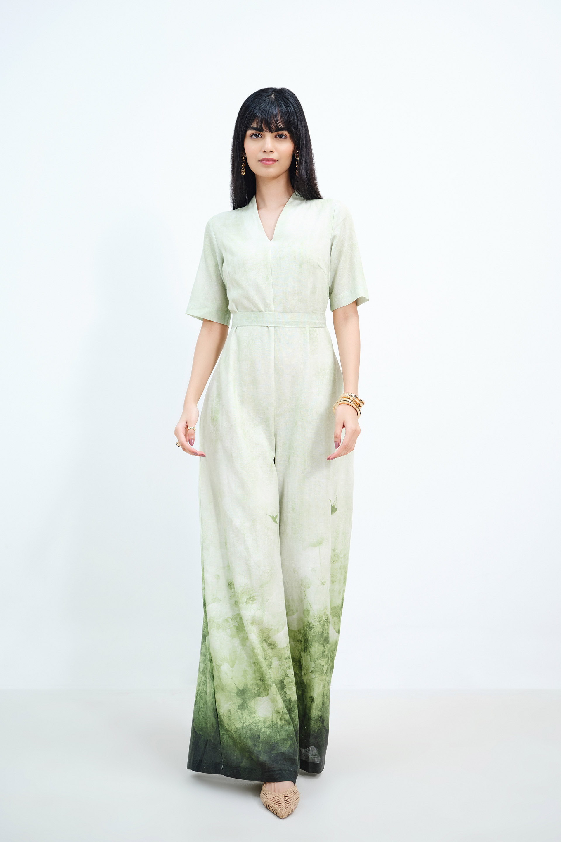Wild Meadow Jumpsuit, Green, image 5